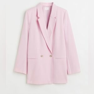H&M Oversized Ligth Pink Blazer XS